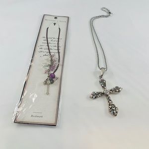 Cross Necklace & Cross Bookmark